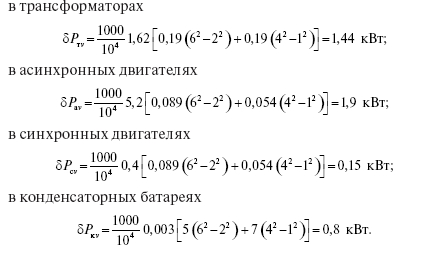 Влияние параметров электроэнергии на потери в сетях и оборудовании
