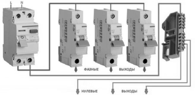 Незаземленное подключение УЗО